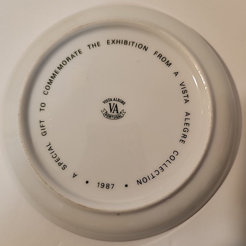 Vista Alegre Decorative Collectible Plate 1987 5.5 Inches Acrooss Vintage - Picture 3 of 4