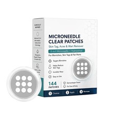 Microneedle Patches 144pcs, Skin Tag Wart Acne Remover Patches