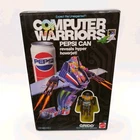Vintage Computer Warriors Mattel Hoverjet Pepsi Can w/ Gridd  Figure: Unopened