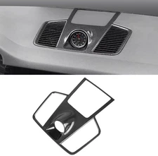 Carbon Fiber Car Front  Air Outlet Trim Clock Cover For Porsche Cayenne 18-22