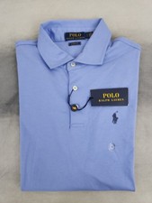 Polo Ralph Lauren Classic Fit Soft Touch Blue Polo Shirt Men's Size Small New