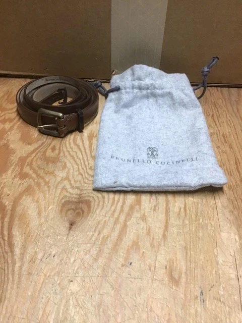Cintos da moda design couro Brunello Cucinelli tamanho médio/34/90 - Imagem 4 de 4