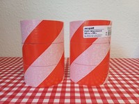 6 StüCk X Pvc Warnband * Klebeband * Warnklebeband * Rot - Weiß * 50Mm X 66 M
