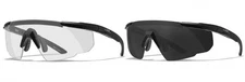 Wiley X Mens Saber Advanced Sunglasses - Matte Black / Smoke Grey / Clear -