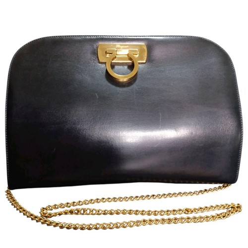 Borsa a tracolla Salvatore Ferragamo Gancini catena oro - Foto 2 di 17