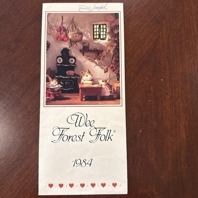 Wee Forest Folk WFF 1984 Rare Vintage Brochure Catalog Pamphlet Mice Price List