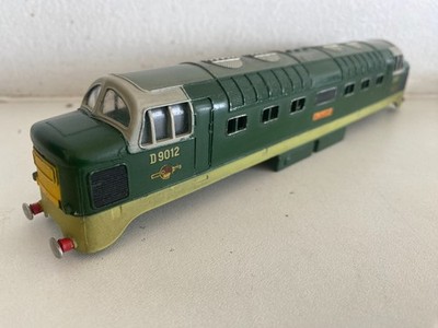 HORNBY DUBLO 2 ODER 3 SCHIENEN D9012 CREPELLO 2232 DELTIC 2 TONE GREEN BODY C1960 GC