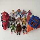 Vintage 80s MOTU He Man Lot of 10 Loose Figures & 2 Vehicles Masters Of Universe