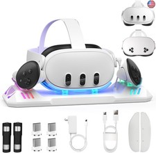 Charging Dock for Meta Quest 3S/Quest 3, Magnetic Charging Station for Oculus