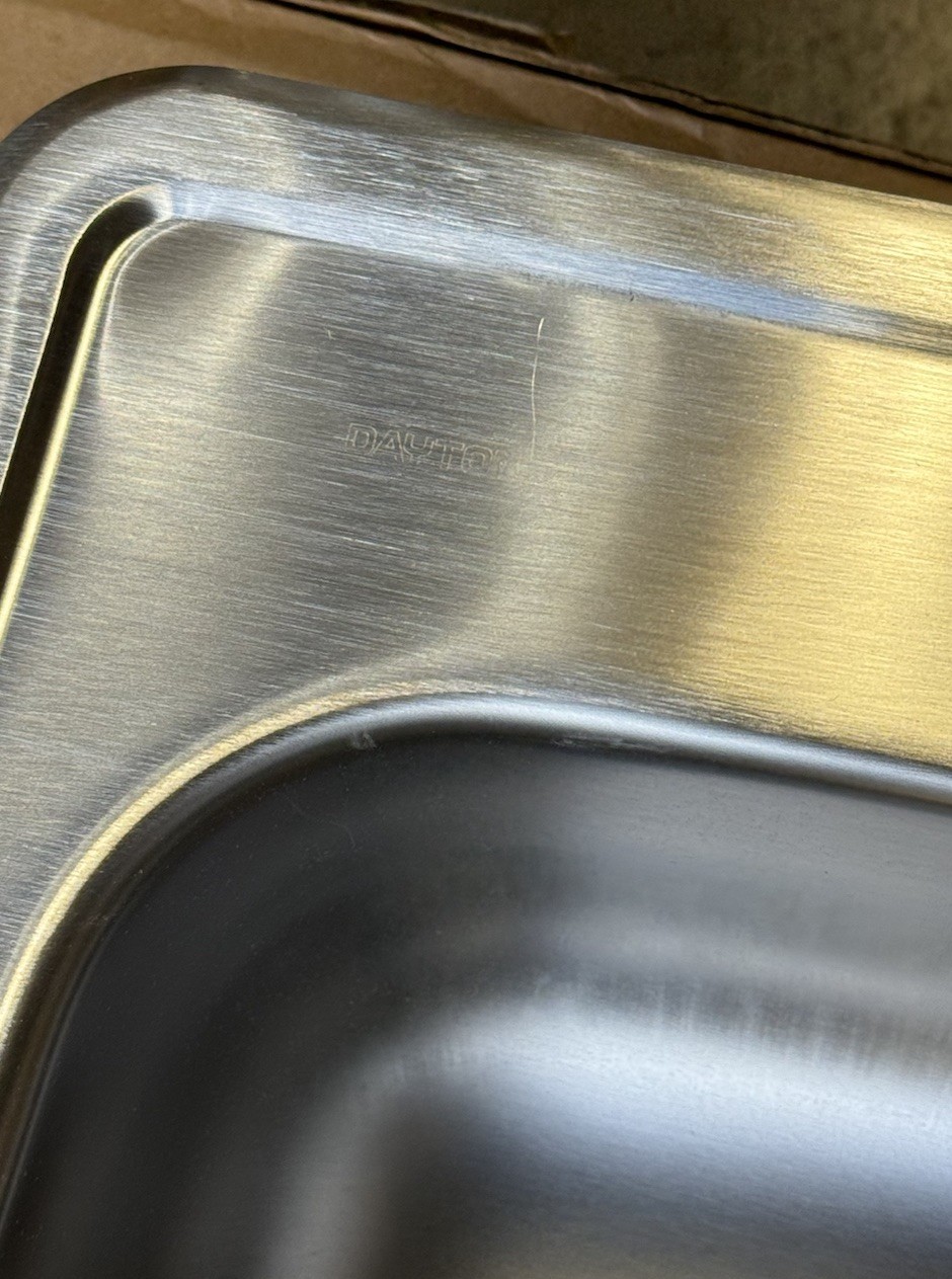 Dayton D225194 Equal Double Bowl Drop-in Sink, 25 x 19 x 6.5, Stainless Steel