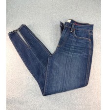 AO.LA Alice  Olivia Good High Rise Front Slit Jeans Blue Size 26 CD150SCY