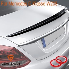 Heckspoiler Spoilerlippe Für Mercedes Benz C-Klasse W205 Lippe Schwarz Glanz