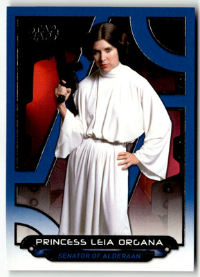 Topps Star Wars Galactic Files 2017 No. ANH-5 Princess Leia Organa Blue