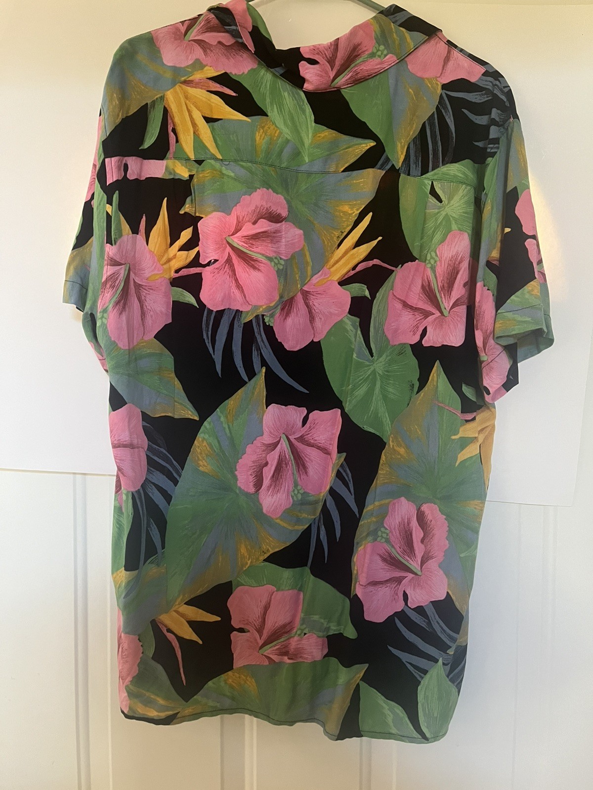 Original Use Collared Button-Down Tropical Pin-Up… - image 3