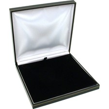 Black Leather Necklace Gift Box Jewelry Display Case