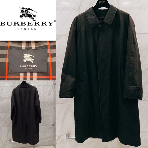 Trench coat Burberry molto popolare indossato da Suda Masaki nero taglia L #EB ZHA