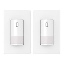 Single Pole Occupancy Switch, PIR Motion Sensor, Matte White