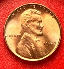 1947-P Lincoln Wheat Cent Penny GEM RED BU From an Original Bank Roll