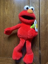 Elmo Plush Sesame Street With Light Up Flower Talking Elmo Plush Untested