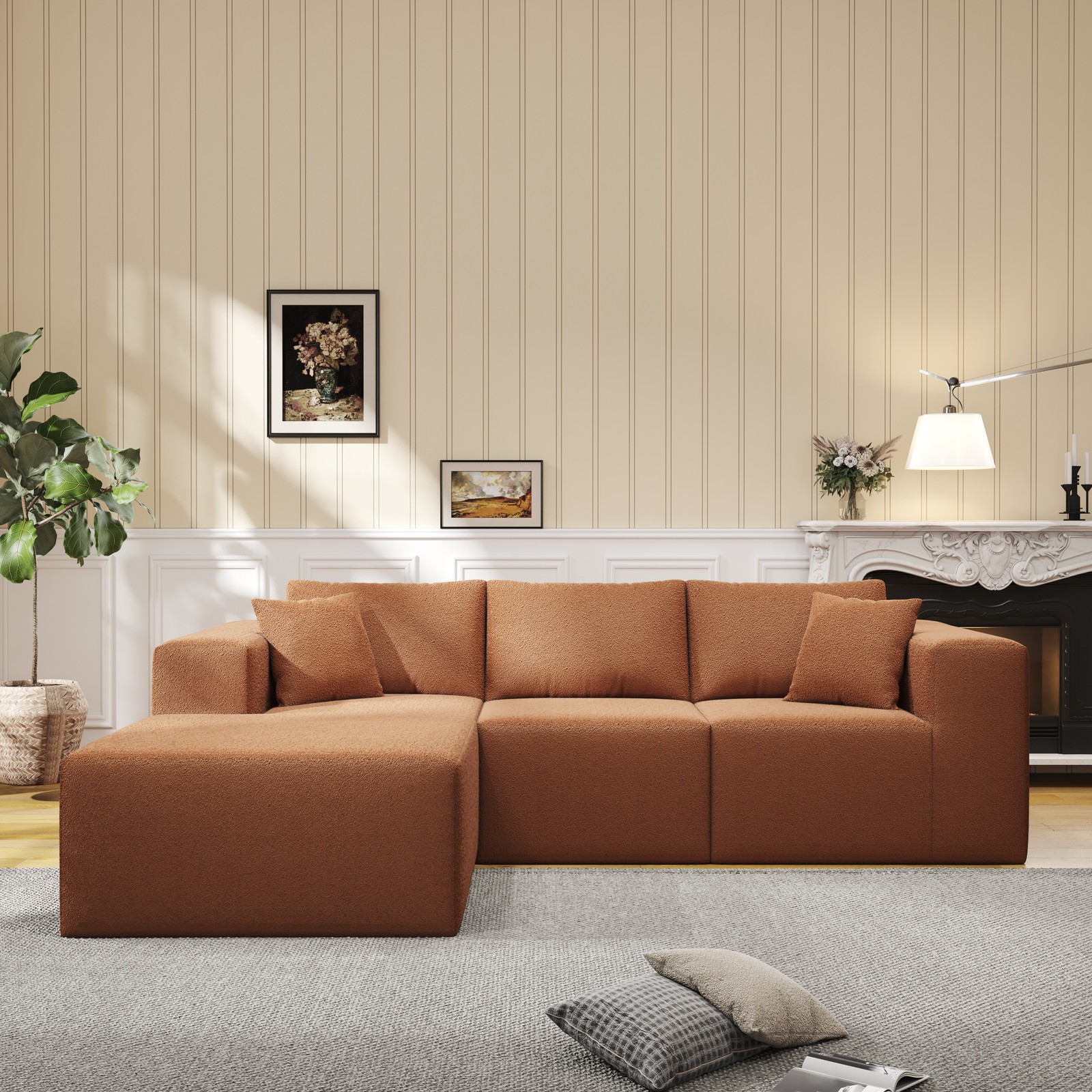 L-shaped Chaise Lounge Sectional Sofa DIY Sofa Corner Sofa Free Combination Sofa
