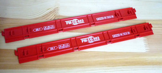 Playmobil pezzo di ricambio ferroviario 2x sponde pieghevoli rosse / lati PM CG 403