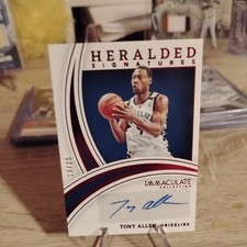 2021-22 Panini Immaculate Heralded Signatures /25 Tony Allen #HS-TAG Auto