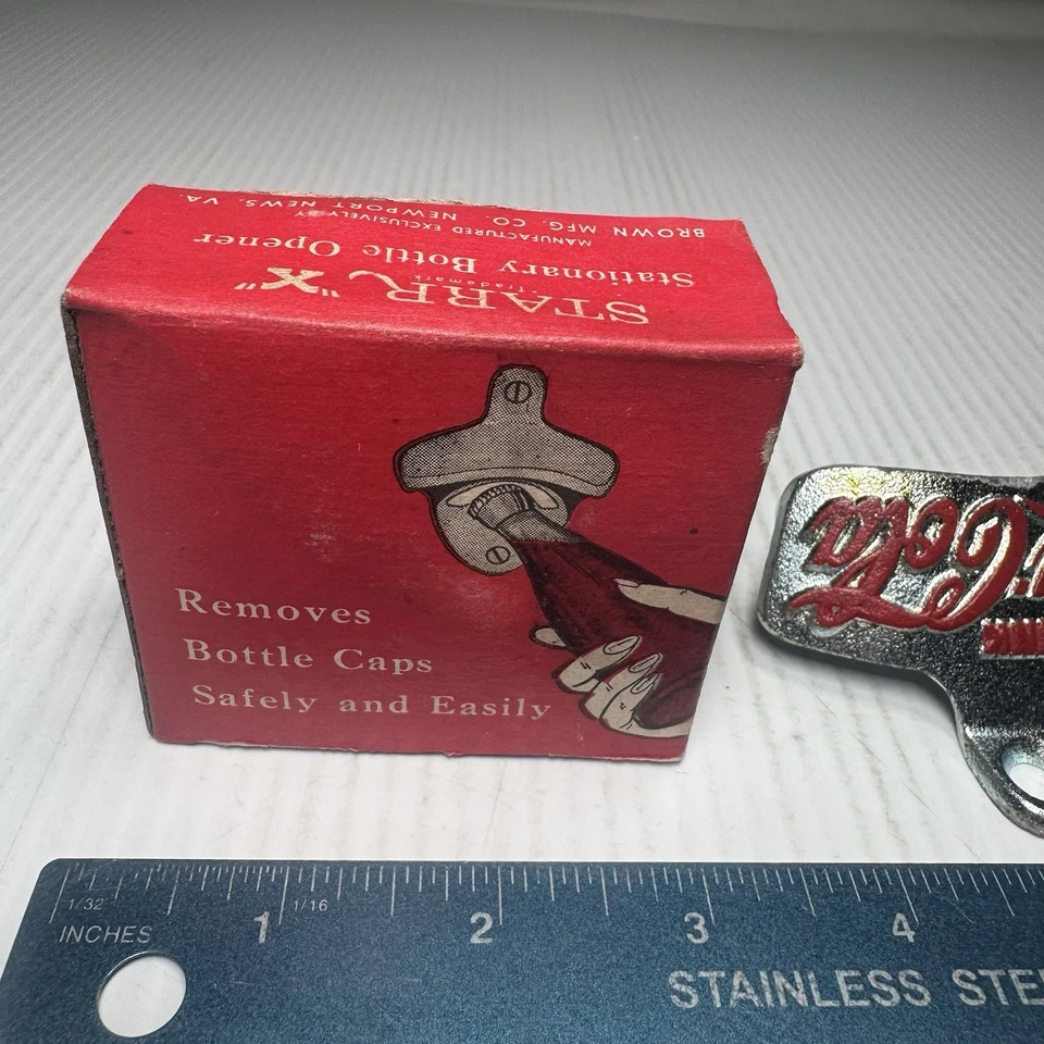 Vintage STARR X Bottle Opener in original Box Drink Coca Cola NOS - Image 3 of 4