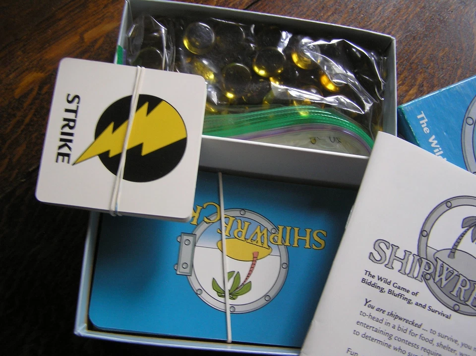 2000 Out of the Box SHIPWRECKED Wild Game of Bidding, Bluffing, Survival Age 12+ - Image 4 of 4