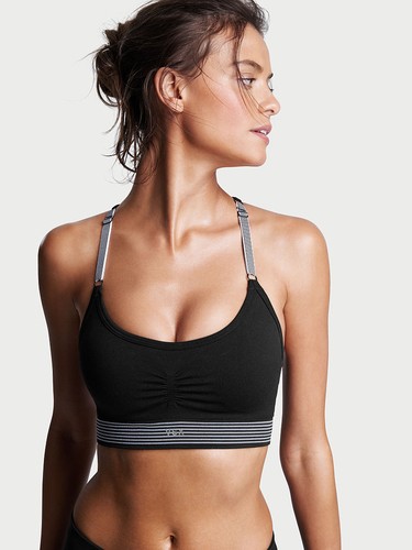 Victoria's Secret VS Seamless Sport Bra Workout Active Wear Size Small Large - Picture 3 of 4