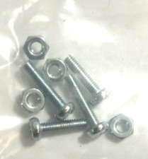 Turntable Head Shell Cartridge Screw Kit 4 bolts 4 nuts NOS