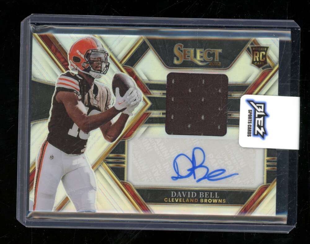 2022 Panini Select David Bell Silver Rookie Relic Autograph Auto /199 RC Y2752