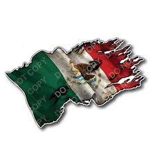 Mexico Mexican Pride Country Flag Decal Sticker Vehicle Truck Car Window Bumper