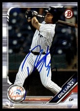 2019 Bowman Draft Isiah Gilliam Auto New York Yankees #BD-146 Card Signed