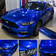 65FT Entire SUV Car Wrap Chrome Sparkle Pearl Gloss Vinyl Satin Sticker Blue US