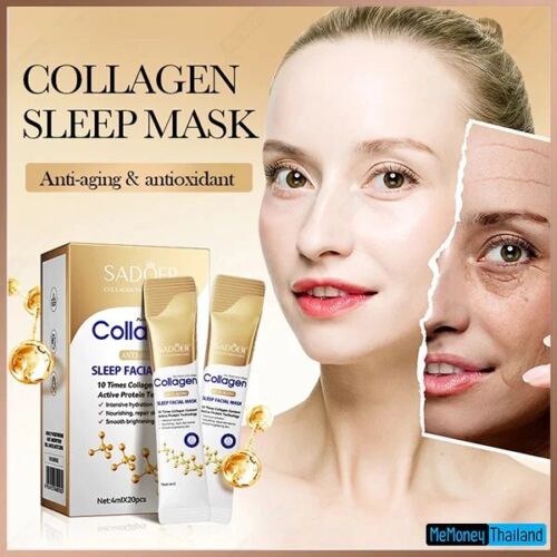 Sleeping Mask Collagen Lifting Healthy Skin Skincare Wrinkle Reducer Anti-aging