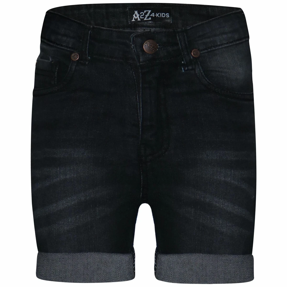 Kids black store denim shorts