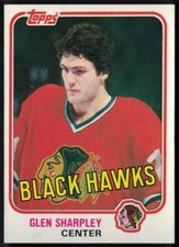 1981-82 Topps #76 Glen Sharpley - Chicago Black Hawks