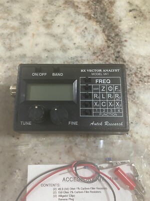 rf analyst autek research VA-1 accesory kit and instructions 