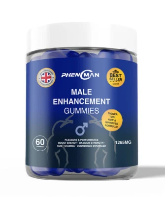 SUPPLEMENTS SANCTUARY Phenoman Food Supplement, 60 Gummies, Supports performance, 1265mg per serving