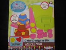 JAKKS PACIFIC Girl Gourmet CAKE DESIGNER KIT 12 pcs NEW