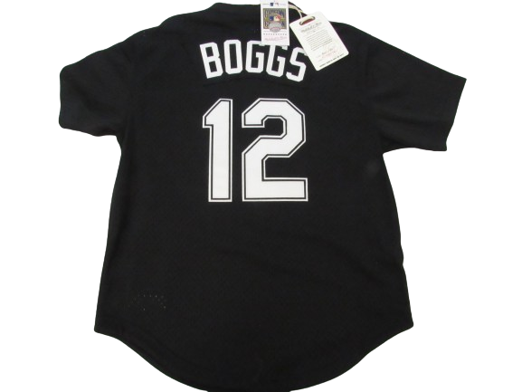 New 1998 Wade Boggs #12 Rays Mens Mitchell & Ness Authentic