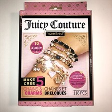 Juicy Couture NEW Make It Real DIY 5 Charm Bracelets Making Kit 117 Pcs NIB
