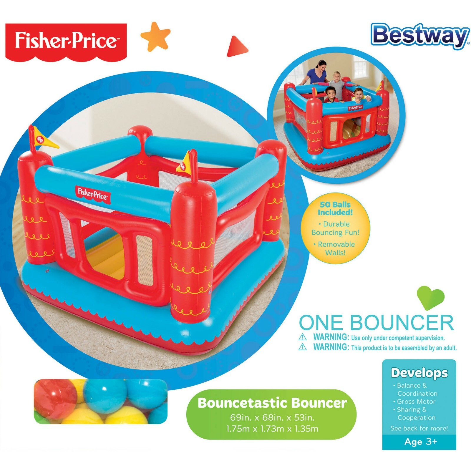 fisher price bouncetastic bouncer air pump