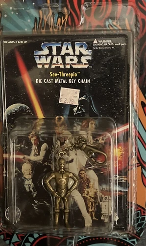 Star Wars New Vintage 1996 C-3PO Die Cast Action Figure Keychain