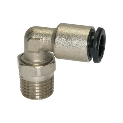 Riegler L-Steckverschraubung »click-clock« drehbar R 3/8 außen Ã˜ 12 mm