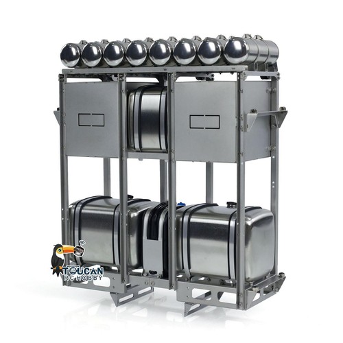 Metal 10x10 Chassis for 1/14 770S RC Tractor Truck Model 3-speed Transmission - Picture 9 of 22