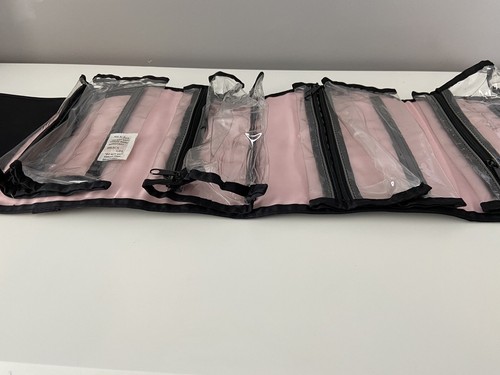 Mary Kay Hanging Travel Roll Up Bag With Detachable Bags Black Pink Lining EUC - Picture 5 of 9