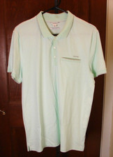 Men's Calvin Klein Slim Fit Liquid Cotton Light Green Polo Shirt Size L