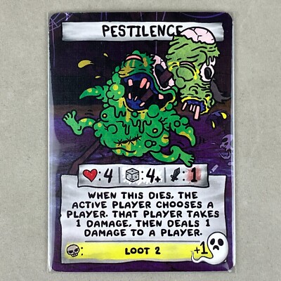 The Binding of Isaac Four Souls Requiem Pestilence Alt Art Kickstarter Card