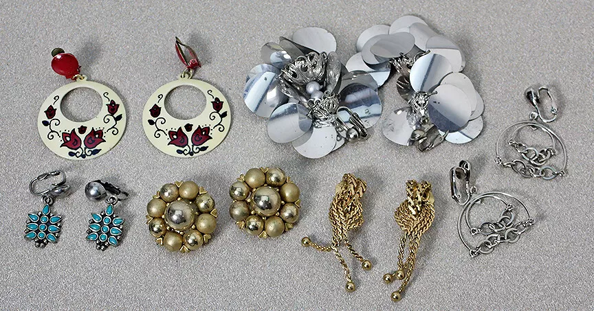 Vintage clip on earrings ebay clearance